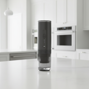Machine à café à capsules, réservoir d'eau de 80 ml, matériau en acier inoxydable, pour la maison, le camping en plein air, la <span class=keywords><strong>voiture</strong></span> - Product Image 5