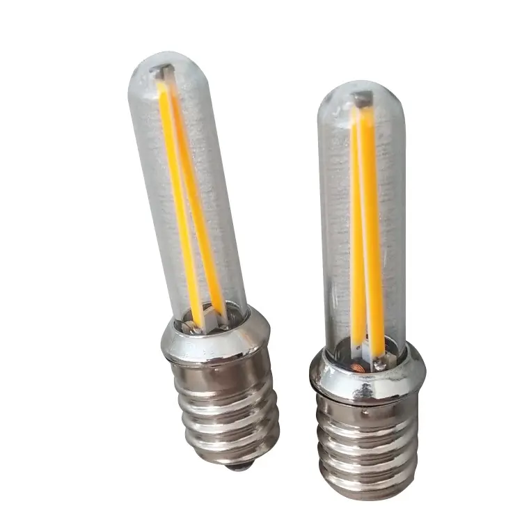 2W 12V 220V E14 Glas LED COB Filament Lampe Mais Glühbirne