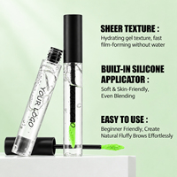 Gel Sourcils Transparent Naturel 12g Léger Gel Coiffant 3D pour Sourcils Brosse en Silicone Souple Séchage Rapide Non Gras Gel Fixateur Marque Privée