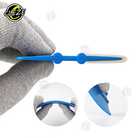 CLEZE feutre de laine bleu raclette en plastique vinyle enveloppement et outil d'application de film pour les outils de raclette d'entretien de voiture