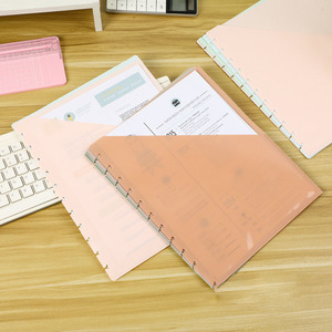 Bottone a forma di fungo ricarica per <span class=keywords><strong>Notebook</strong></span> a fogli mobili a 11 fori Sacchetto tascabile monouso a <span class=keywords><strong>5</strong></span> colori - Product Image 1