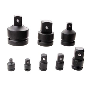 Tianhu Pneumatic Adapter 1/4 3/8 1/2 Square Sleeve Air Wrench Fittings Black Steel - Product Image 1
