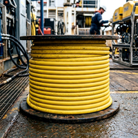 Câble composite PrimePro à flottabilité neutre pour ROV, alimentation + signal + fibre, renforcé, flottabilité zéro, profondeur maximale 1000m, indice de protection IP68