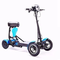 Transformateur de voyage pliable parfait scooter de mobilité électrique pliable à 4 roues pratique pour le voyage des personnes âgées