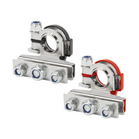 Conectores de terminal de tornillo de hierro Desconexión rápida de 3 vías para baterías de automóviles y camiones