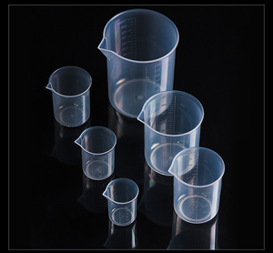 प्रयोगशाला कृषि इनिंग मशीन के लिए पारदर्शी उच्च तापमान प्रतिरोधी पीपी प्लास्टिक मापने वाले कप बीकर हैंडल - Product Image 4