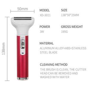 USB wiederauf ladbare Frauen Epilierer Tragbares Haaren tfernungs werkzeug Rotations rasierer Körper Gesicht Bein Bikini Lip Depilator Wiederauf ladbare Batterie - Product Image 6