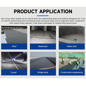 Non Curing <b>Rubber</b> Asphalt Coating for Superior Waterproofing on Roofs Walls Basements Concrete Surfaces - Product Image 3