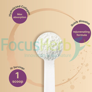 Suplemento de FocusHerb, péptidos de colágeno múltiple en polvo, carne de res alimentada con pasto, pollo, pescado salvaje, colágeno múltiple - Product Image 3