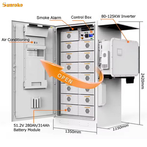 Sunroko All in One Solar <b>Energy</b> <b>Storage</b> <b>System</b> 100Kwh 241Kwh 50Kw 100Kw Outdoor Battery Cabinet - Product Image 3
