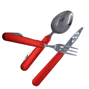 Set di Posate da Campeggio Staccabili, Kit Multiuso con Cucchiaio, Forchetta, Coltello e Apribottiglie, Posate Pieghevoli Portatili per Viaggi ed Escursioni - Product Image 1