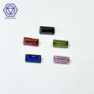 Zirconia Cubica Taglio Baguette 1000 pz/sacchetto, da 1*2mm a 4*6mm, Verde Peridoto, Forma Rettangolare Oliva, <span class=keywords><strong>Pietra</strong></span> Sintetica Sciolta - Product Image 2