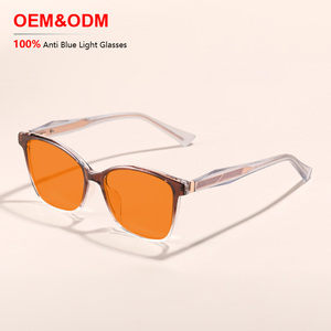 Gafas con Filtro Anti Luz Azul OEM, Gafas que Bloquean <span class=keywords><strong>la</strong></span> Luz Azul, <span class=keywords><strong>Lentes</strong></span> Rojas, Gafas de Lectura, Bloqueador de Luz Azul, Gafas Naranja - Product Image 1