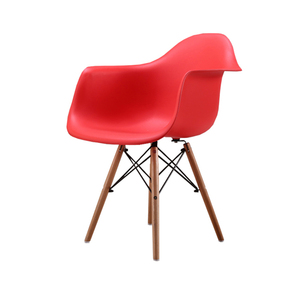 Caliente Vender casa <span class=keywords><strong>muebles</strong></span> producto reposabrazos sillas de plástico con patas de madera - Product Image 1