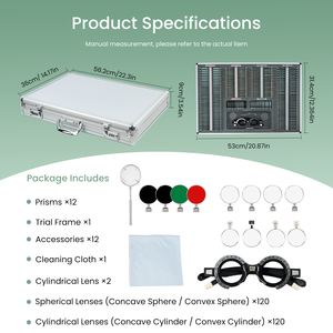 ชุดเลนส์ทดลองราคาดีที่สุดจาก Aist Optics รุ่น JS-266B อุปกรณ์ตรวจวัดสายตาสำหรับร้านแว่นตา เครื่องมือทดสอบสายตา - Product Image 6