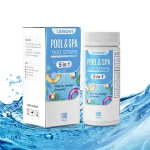 100 Streifen Wasser chemikalien prüfung für Whirlpool und Spa 5-in-1-Pool-Wasserteststreifen