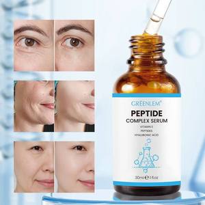 Suero Facial Orgánico de Triple Acción, Libre de Crueldad Animal, Antienvejecimiento, con Ácido Hialurónico, Vitamina E y Péptidos, para Piel Grasa y Arrugas, Marca Privada - Product Image 4