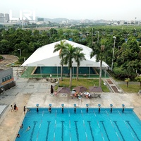 Tente de couverture de piscine portable permanente pour l'extérieur, toutes saisons