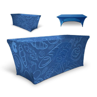 Housse de table rectangulaire extensible en polyester à thème anime pour tables pliantes standard Mariage