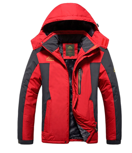Chaqueta para hombre con forro polar, traje de montañismo grueso para exteriores, resistente al frío, cálido, talla grande - Product Image 1