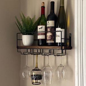 Estante <span class=keywords><strong>de</strong></span> exhibición <span class=keywords><strong>de</strong></span> vino <span class=keywords><strong>de</strong></span> hierro montado en la pared moderno y simple Estante <span class=keywords><strong>de</strong></span> almacenamiento <span class=keywords><strong>de</strong></span> vidrio desordenado elegante Producto transfronterizo - Product Image 2