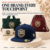 Casquettes Snapback Performance Personnalisées en Gros, Casquettes de Baseball Structurées à 6 Panneaux, Couronne Haute, Visière Plate, Broderie 3D pour le Sport