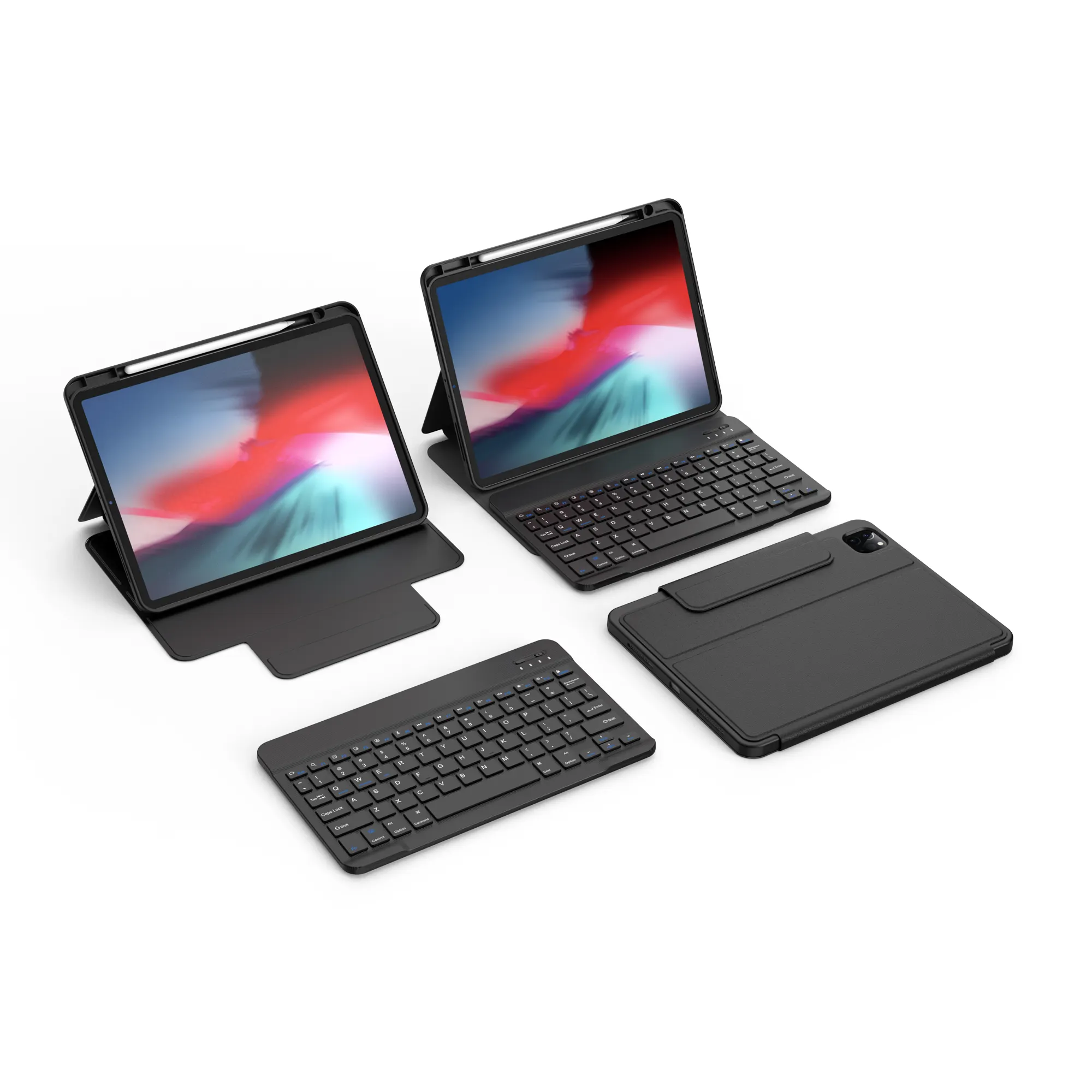 Wiwu Groothandel 2 In 1 Toetsenbord Case Voor Ipad 10 Kosteneffectieve Tablet Toetsenbord Met Cover Separate Pad Toetsenbord Met Standaard