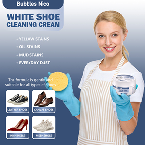 Crema Limpiadora Blanqueadora y Antiamarilleo para Zapatos, Descontaminación Profunda, Blanqueamiento Instantáneo y Abrillantamiento para Todo Tipo de Calzado - Product Image 6