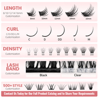 Faux cils confortables, sans irritation, épais, rigides, légers, faciles à appliquer, pour débutants, usage quotidien, vente en gros