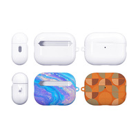 Casing Earphone Multifungsi 3D Sublimasi Kosong untuk Airpods 4 PC, Cetak Transfer Panas, Hadiah Promosi Custom