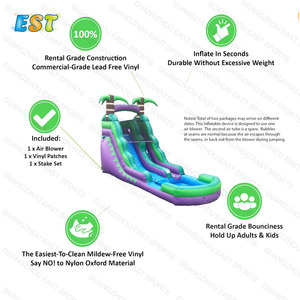 Trượt Nước Cầu Trượt Nước Thương Mại Cho Bể Bơi Cầu Trượt Nước Cho Trẻ Em Nhà Nảy Lớn Giá Rẻ Nhảy Lâu Đài Bouncy Nhảy Lớn Trung Quốc - Product Image 2