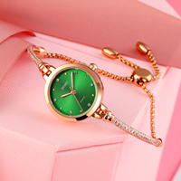 SKMEI 1805 Nouveautés Montre Bracelet Femme Tendance Très Populaire Diamant Haute Qualité Acier Inoxydable et Cuivre Quartz