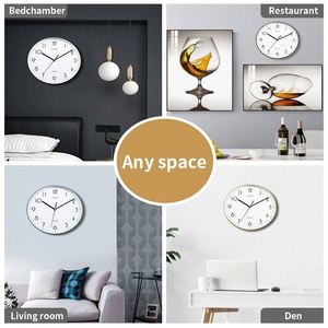 Reloj de Pared Redondo de Plástico Personalizado, Silencioso, Decoración de Hogar de Lujo, Estilo Matemático, para Negocios - Product Image 5