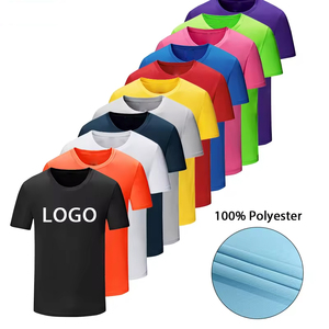 Vendita all'ingrosso di alta qualità 100% maglia in poliestere Plain T-Shirt con Logo in bianco personalizzato <span class=keywords><strong>stampa</strong></span> Tshirt sublimazione da uomo per lo sport - Product Image 1
