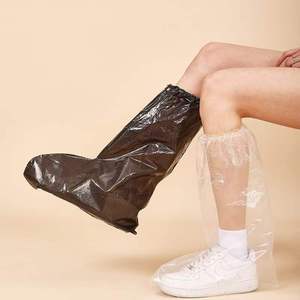 Couvre-chaussures jetables en PE imperméables pour les jours <span class=keywords><strong>de</strong></span> pluie et les travaux en extérieur - Product Image 6