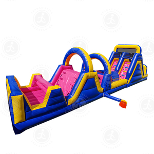 Inflables de calidad con garantía comercial, túnel de obstáculos inflable para exteriores, tobogán de Castillo, carrera de obstáculos inflable para niños y adultos - Product Image 3