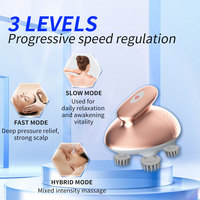 Nouveau corps tête cheveux bras dos Massage électrique étanche pieuvre pétrissage Vibration tête Spa masseur cuir chevelu