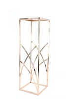 Vente en gros de centres de table à fleurs en métal doré pour tables de mariage support de centre de table floral géométrique pour événement de table et fête