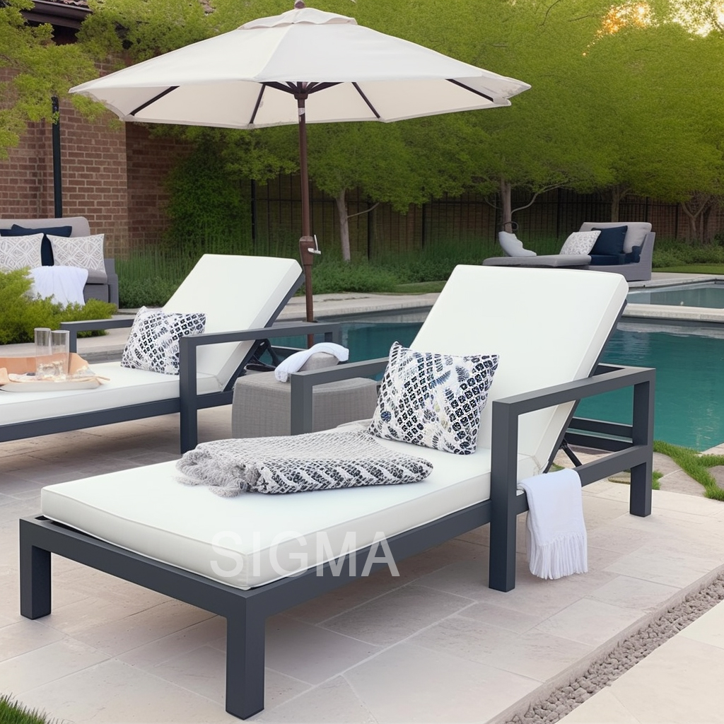 Italian new patio garden furniture outdoor luxury garden modern aluminum sofa set furniture