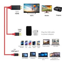 Adaptateur de câble Type C vers HDMI Av Tv pour Samsung Note 10/ 9 /8/ S10 /S9 /S8 Plus Adaptateur de câble Type C vers HDMI portable