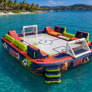 Plataforma Flotante Inflable Personalizada para Parque Acuático, Isla <span class=keywords><strong>Castillo</strong></span>, Campo de Fútbol, para Resorts, Clubes de Playa, Marinas y Alquileres al Aire Libre - Product Image 1