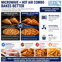 Four à air chaud multifonctionnel rapide pour micro-ondes, équipement de restauration commerciale pour la pâtisserie, la cuisson, la décongélation rapide et la réchauffe des aliments surgelés