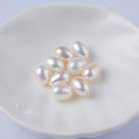 Offre Spéciale – Perles d'eau douce naturelles demi-percées 7.0*9.0 pour boucles d'oreilles, bijoux DIY, perles en vrac