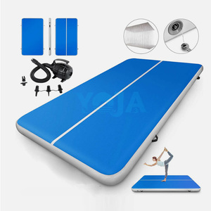 8m/10m/12m/15m/<span class=keywords><strong>20m</strong></span> Tapis de gymnastique gonflable en PVC écologique Logo personnalisé d'usine Pliable Tumbling Air Floor <span class=keywords><strong>Airtrack</strong></span> - Product Image 4