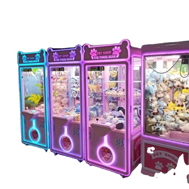 Factory Wholesale Indoor Multiplayer Crane  Arcade Game Coin Operated Mini Claw Vending Machine of  Amusement Park
