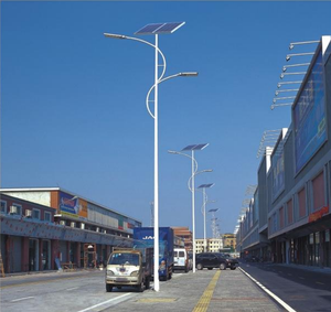 Lampadaire Solaire LED Super Lumineux 100W de Fabrication Chinoise, Batterie LiFePO4, Température de Couleur 3000-6000K, Indice de Protection IP66 pour la Route - Product Image 1