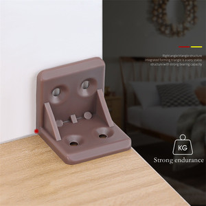 Accessoires de quincaillerie de meubles, Code <span class=keywords><strong>d</strong></span>'<span class=keywords><strong>angle</strong></span> en plastique à <span class=keywords><strong>Angle</strong></span> droit, supports de connexion <span class=keywords><strong>d</strong></span>'<span class=keywords><strong>angle</strong></span> en plastique - Product Image 2