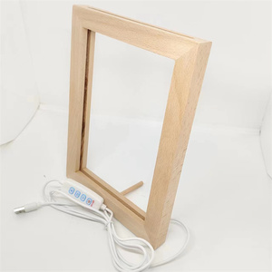 Bán Chạy Nhất Chất Lượng Cao Tùy Chỉnh 5V USB Powered Bằng Gỗ <span class=keywords><strong>LED</strong></span> Khung Ánh Sáng Ban Đêm Tùy Chỉnh Hiển Thị Giá - Product Image 2