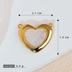 Pendentif <span class=keywords><strong>luxe</strong></span> léger haut de gamme fait à la main pendentif à breloque fine cœur plaqué or pendentif amour d'<span class=keywords><strong>occasion</strong></span> accessoires <span class=keywords><strong>bijoux</strong></span> de mode - Product Image 4