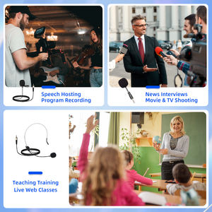 Micrófono Lavalier Inalámbrico UHF de Metal Ligero Q3 con Patrón Polar Cardioide para Grabación de Canto en Casa, Enseñanza y Condensador - Product Image 5